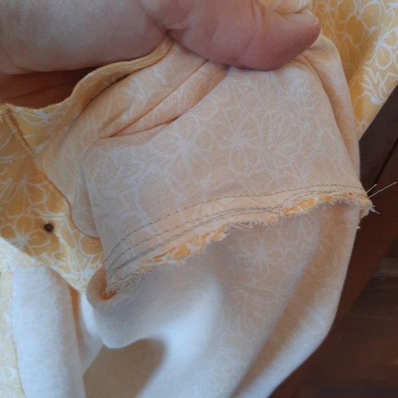 Salty Crew Seafarer Dress Dusty Gold Button Front Mini Dress Size Medium ALTERED - Picture 14 of 16